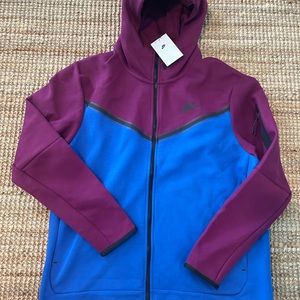 Nike Sportswear Tech Fleece Full Zip Hoodie Sweatshirt CU4489 610 Mens Size 2XL